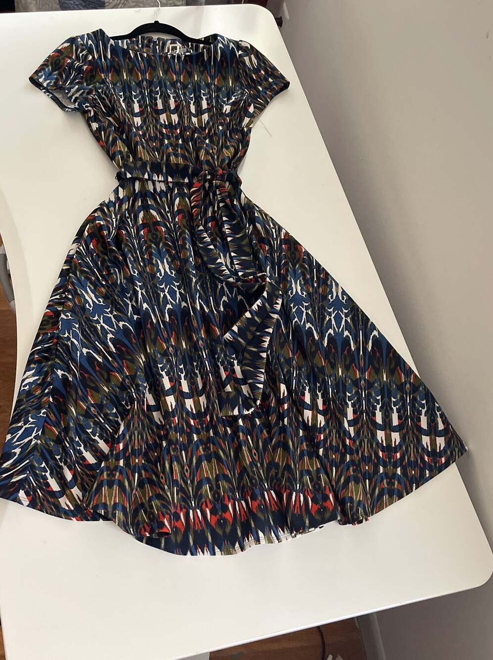 Julian Taylor, NY,‎ Career Dress, Peacock Feathers  Sz. 8, OfficeCore - Picture 5 of 8